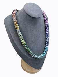 Image 2 of Captive Turkish Roundmaille Color Spectrum Necklace