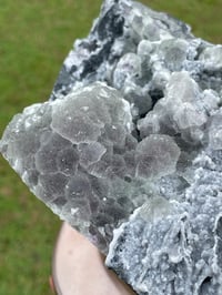 Image 8 of Green and Purple Fluorite with Calcite specimen #445