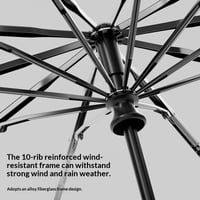 Image 5 of Automatic Umbrella, Windproof and Rainstorm-Resistant, Foldable Umbrella for Sunny and Rainy Days, S