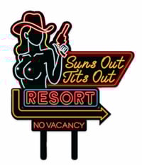 Image 1 of SUNS OUT TITS OUT RESORT STICKER