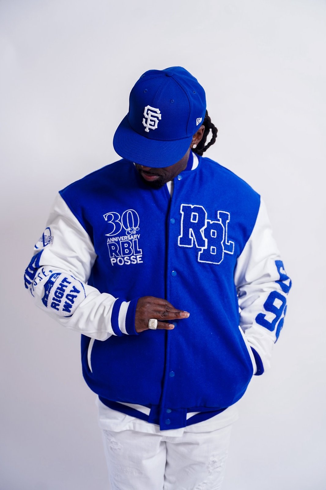 RBL Posse Varsity Jacket (Royal Blue/White) / Ruthless By Law