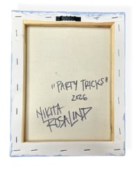 Image 3 of “PARTY TRICKS” ORIGINAL ACRYLIC PAINTING BY NIKITA ROSALIND 8”x10”