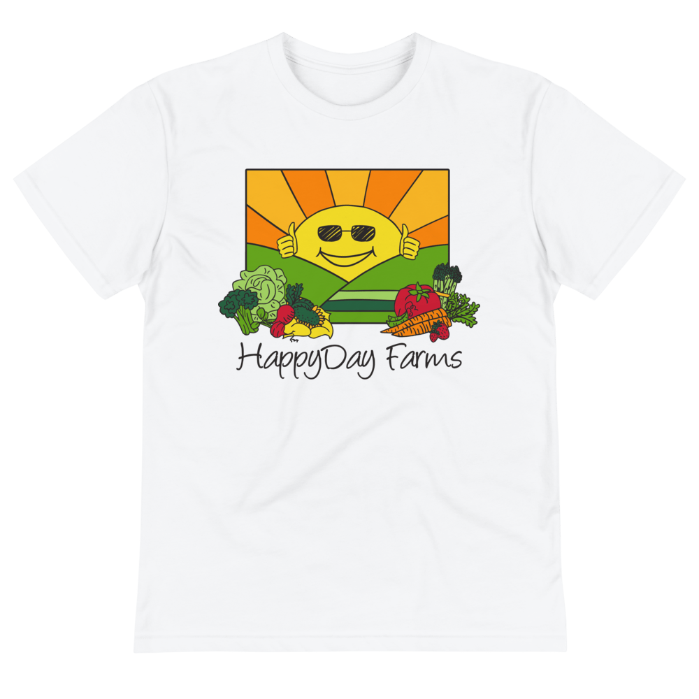 Image of Happy Day Farms UNISEX T Shirt Recycled PolyPET