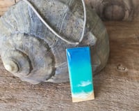 Ocean Waves Portrait Pendant