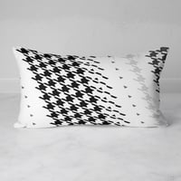Image 1 of  Modern Houndstooth Rectangular Throw Pillow