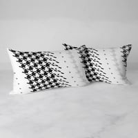 Image 3 of  Modern Houndstooth Rectangular Throw Pillow