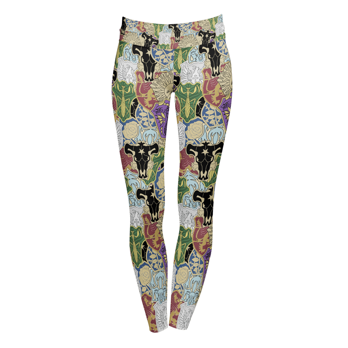 Black Clover Guilds Collage Leggings | Anime Parade