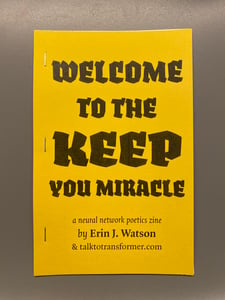 Image of Welcome to the Keep, You Miracle