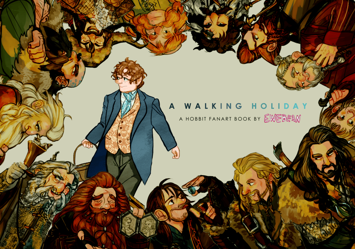Image of A Walking Holiday, The Hobbit Fanart Book by Ewebean