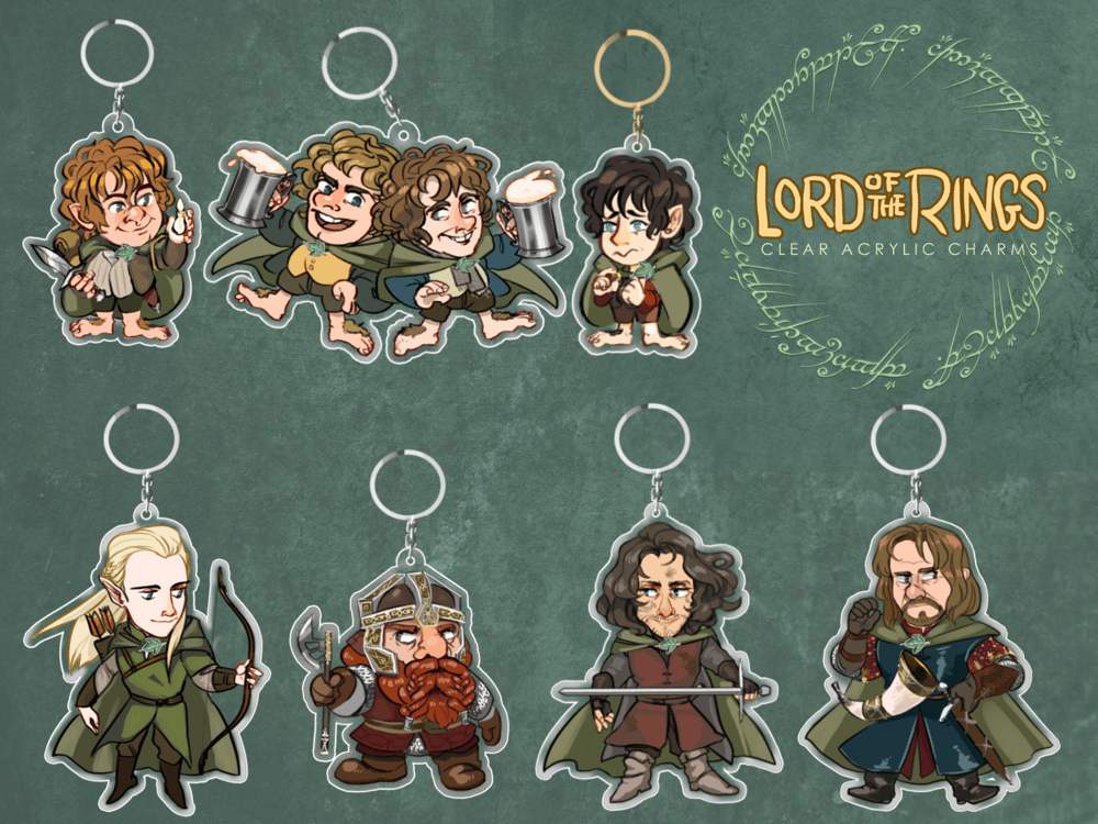 Image of L0RD 0F THE RINGS Acrylic Charms