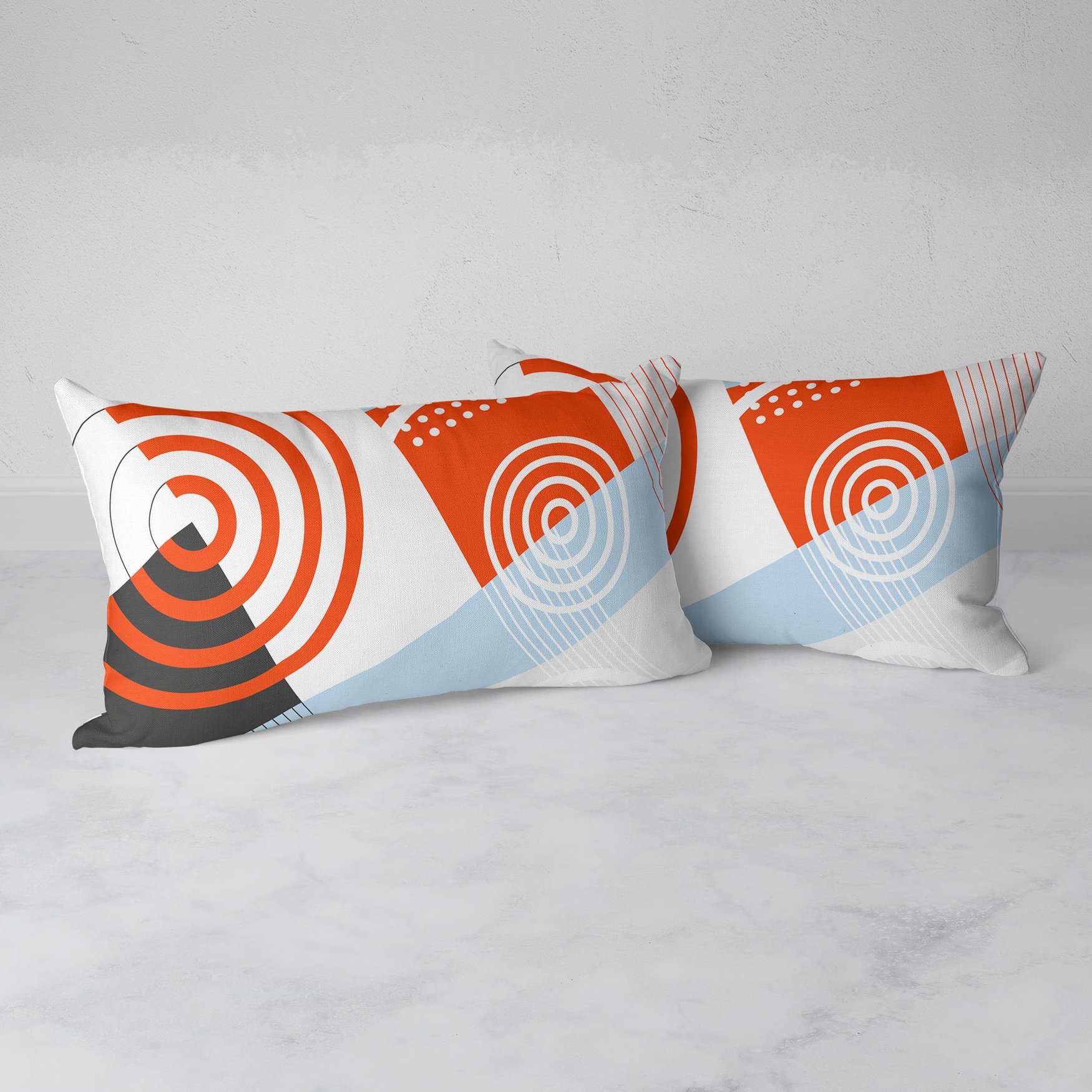 Image of Ripple Effect Rectangular Throw Pillow