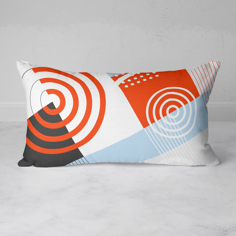 Image of Ripple Effect Rectangular Throw Pillow