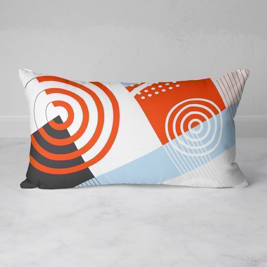 Image of Ripple Effect Rectangular Throw Pillow