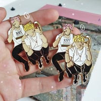 Image 1 of [INDIVIDUAL] Kitty Gang x Agust D Enamel Pin 🔪