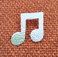Image 1 of Musical note brooch, necklace or earrings.