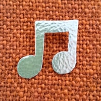 Image 3 of Musical note brooch, necklace or earrings.