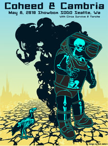 Image of Coheed & Cambria Seattle Poster 2010