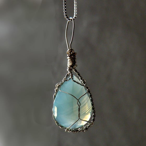 Image of Blue Chalcedony Necklace