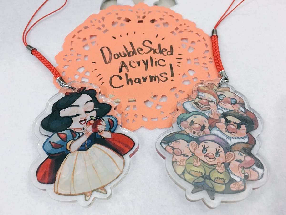 Image of Snow and Her 7 Dwarves 2.5” Charm
