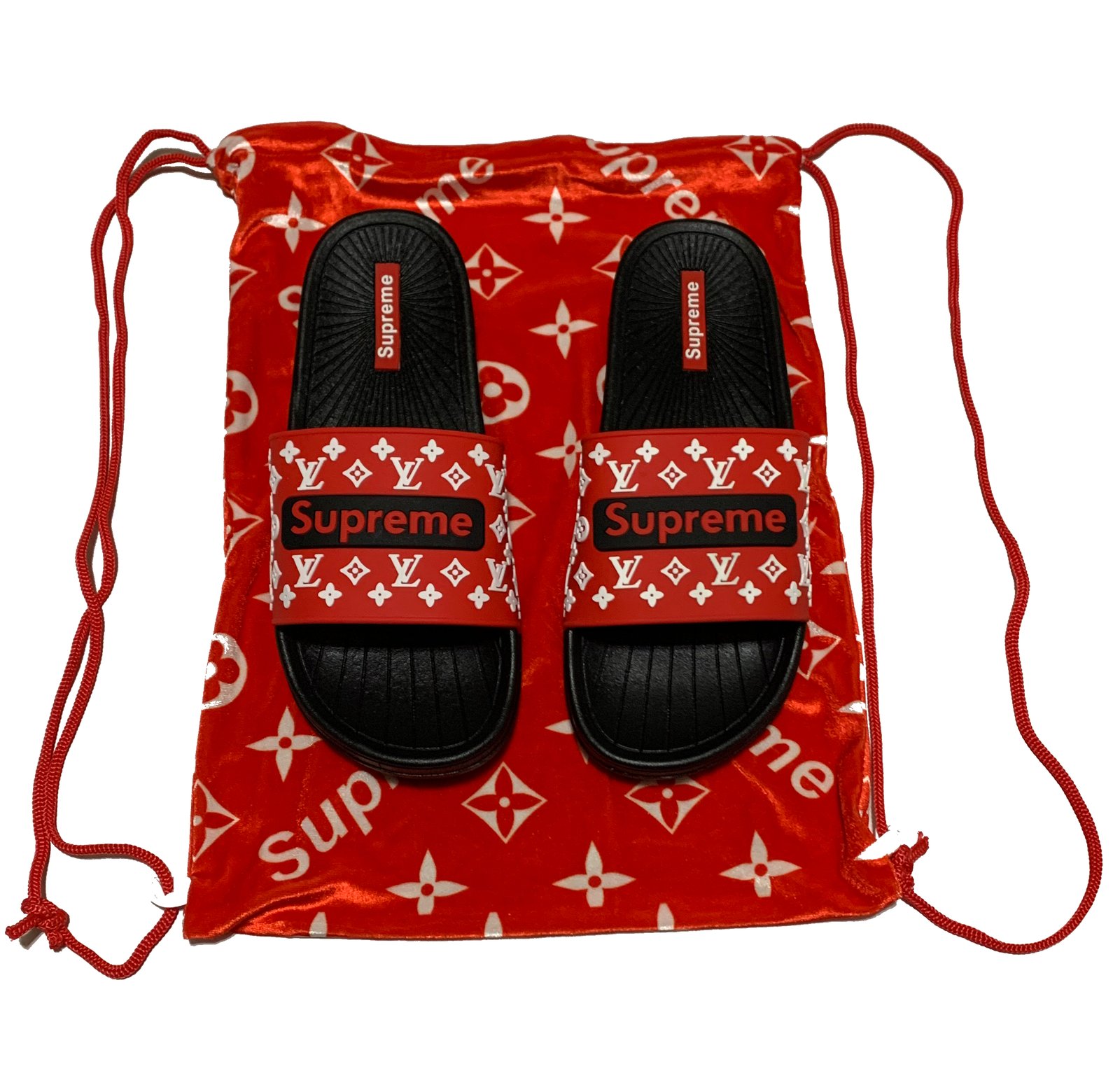 supreme louis vuitton slides price