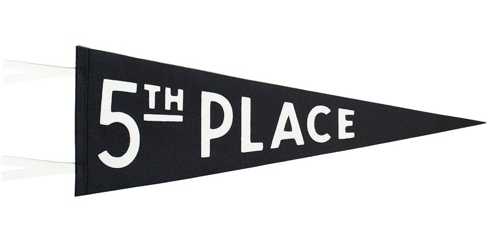 Image of 5th Place Handsewn Pennant