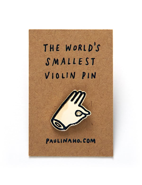 Image of The World's Smallest Violin Pin