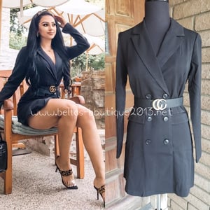 Image of Girl Boss Tuxedo Dress