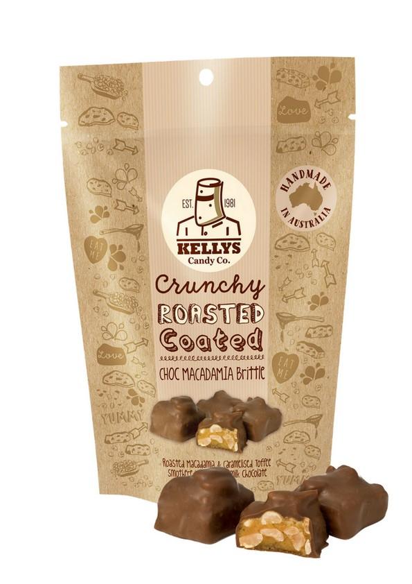 Image of CHOC MACADAMIA BRITTLE - POUCH 180G 