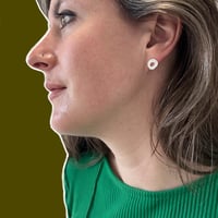 Image 3 of #12 Little Pool Studs (Silver & Gold)