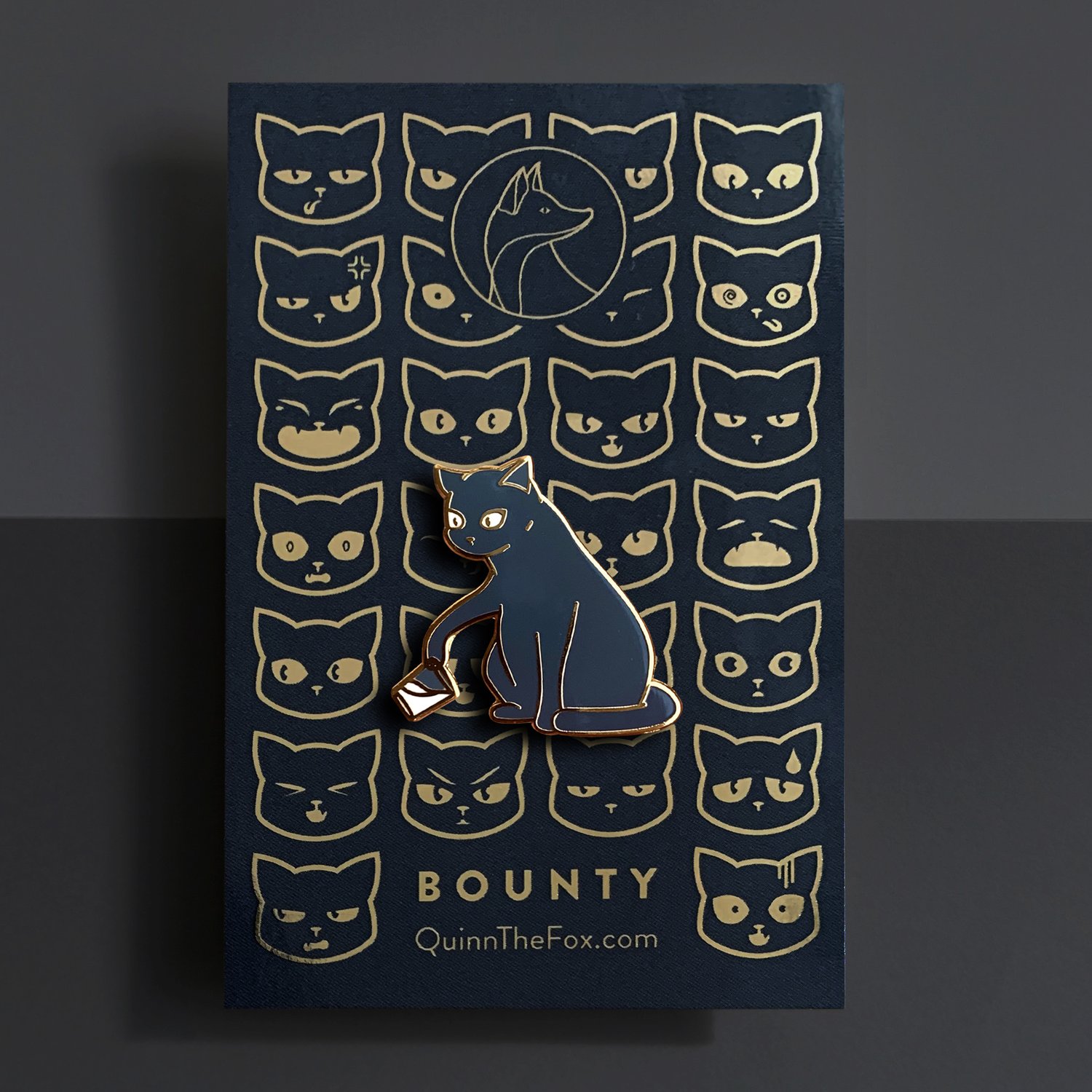 Image of Bounty the Cat Enamel Pin: Temerity