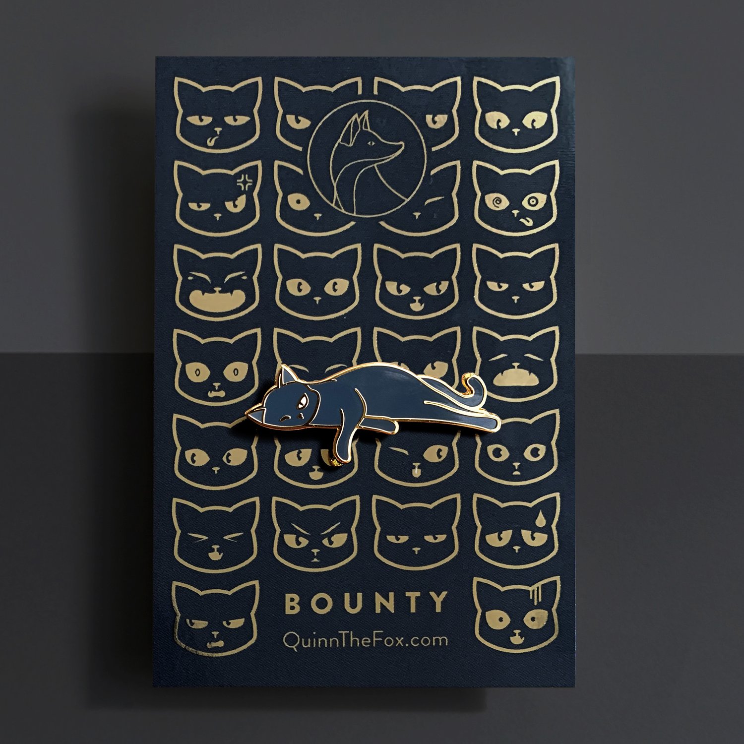 Image of Bounty the Cat Pin: Clinomania