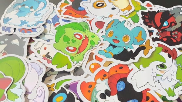Image of Name your own Pokemon Stickers [ADD ON]