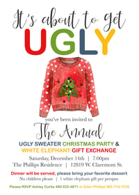 Image 1 of Ugly Sweater Holiday Invitation
