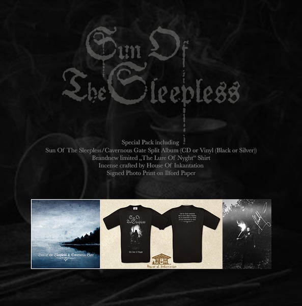 Image of Sun Of The Sleepless/Cavernous Gate Split Album Special Pack VINYL BLACK
