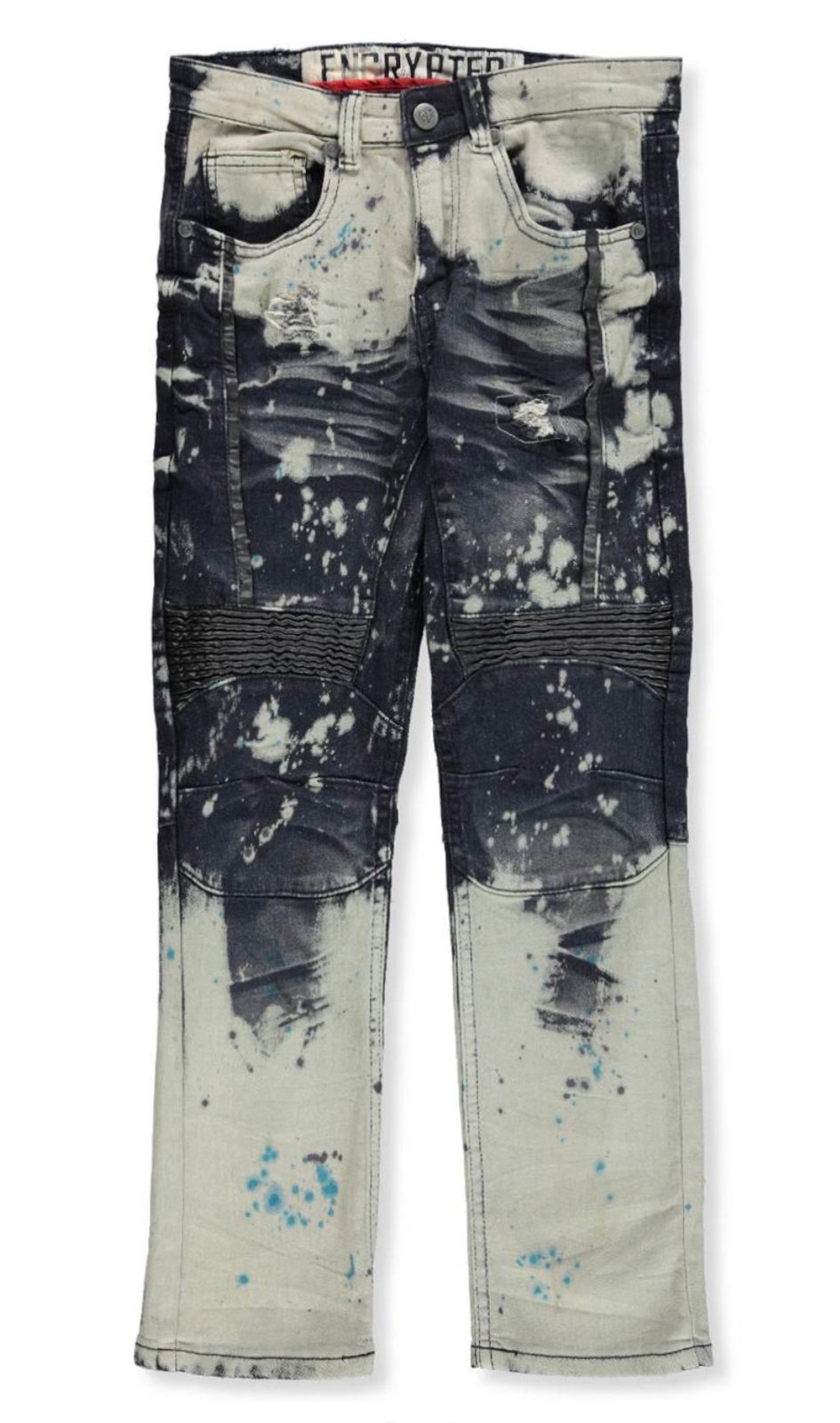 painted distressed jeans