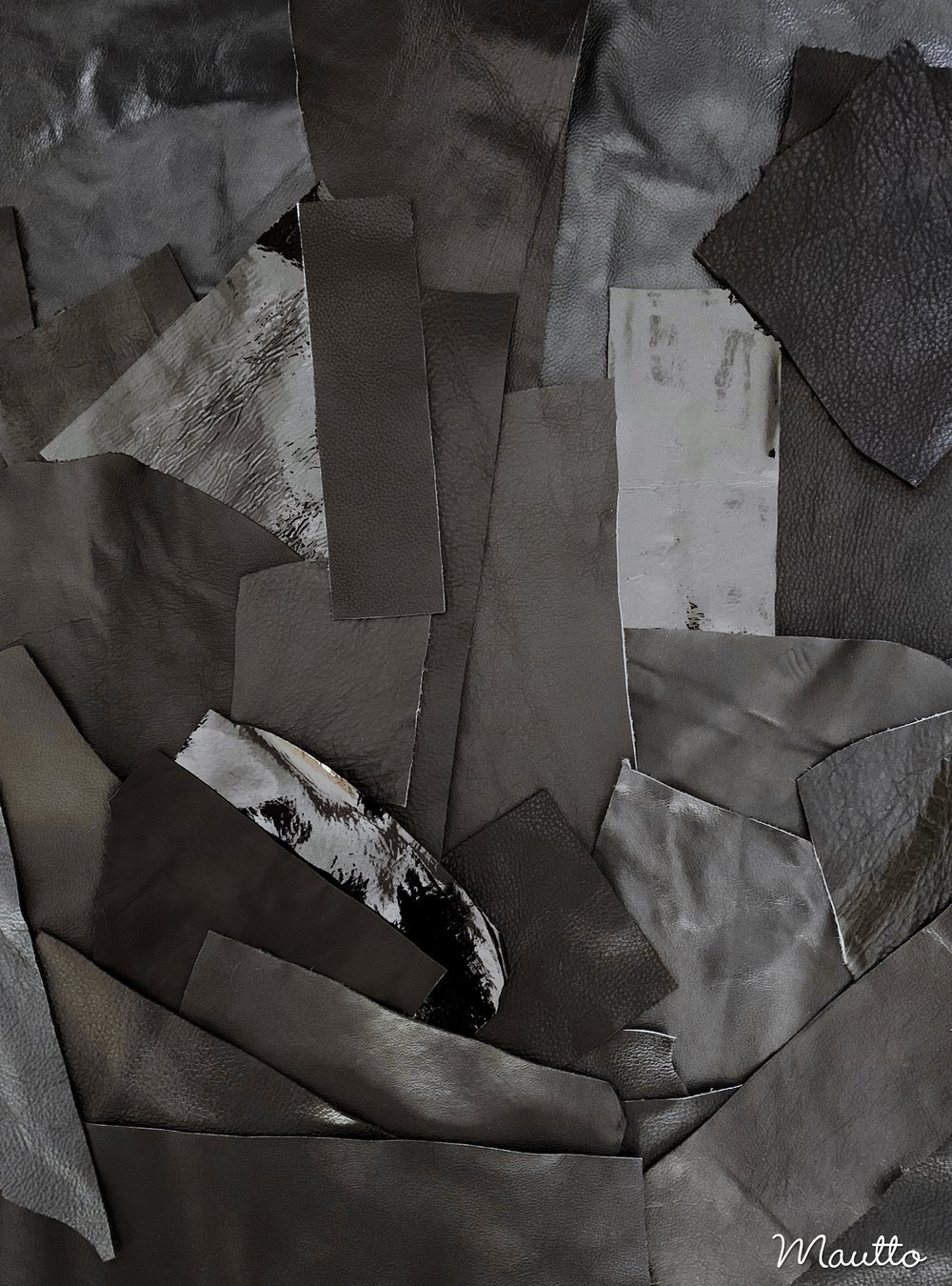 Image of Black Leather Pieces - 1 Pound Bag of Scraps & Remnants - for Crafts, Art, DIY Projects, Jewelry