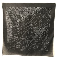 Image 6 of Sleeping Cat/Skeleton Bandana 