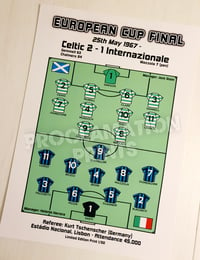 Limited Edition Celtic 1967 European Cup final print 