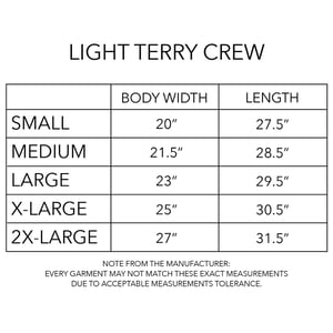 Image of Organic Pumpkin Light Terry Crew