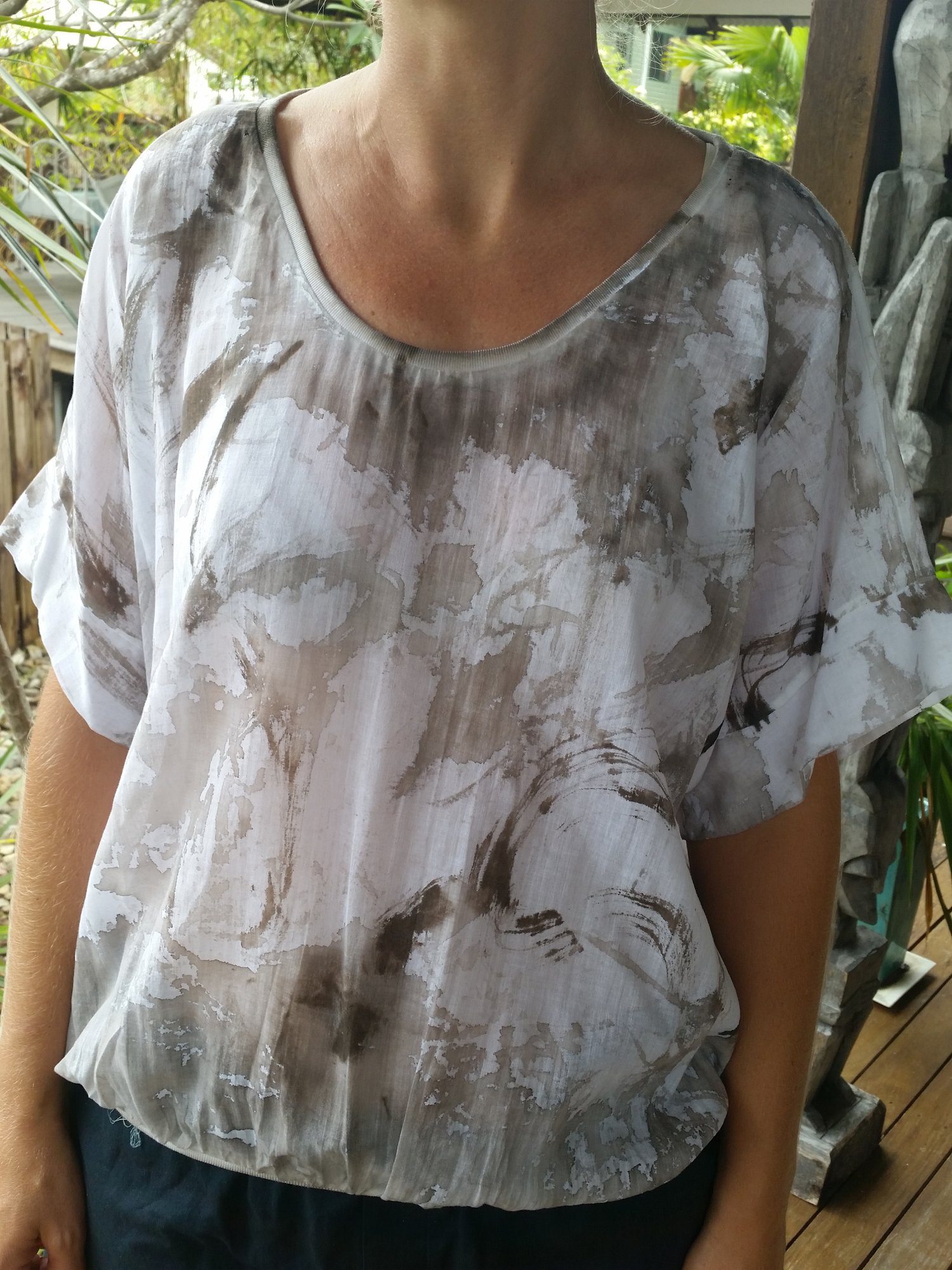 Image of Savanah Stone Top Blouse