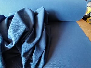 Image of Coolmax Lining mesh, Mid Blue Roll Length = 150 metres, Factory Seconds