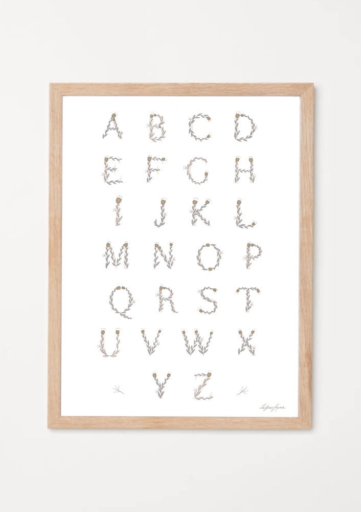 Image of Affiche - Alphabet bucolique 