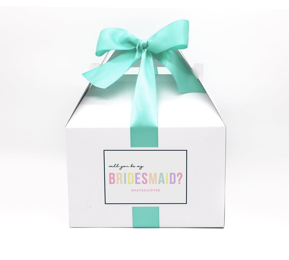 Image of Custom Pastel Will You Be My Bridesmaid Proposal Box
