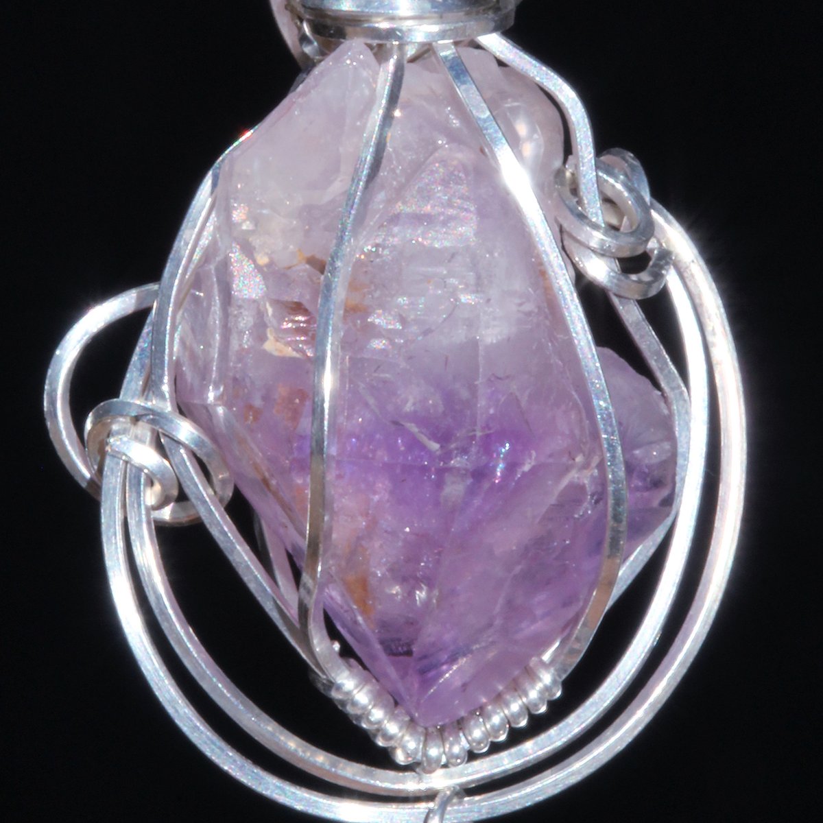 Amethyst Scepter Extraterrestrial Crystal Pendant 