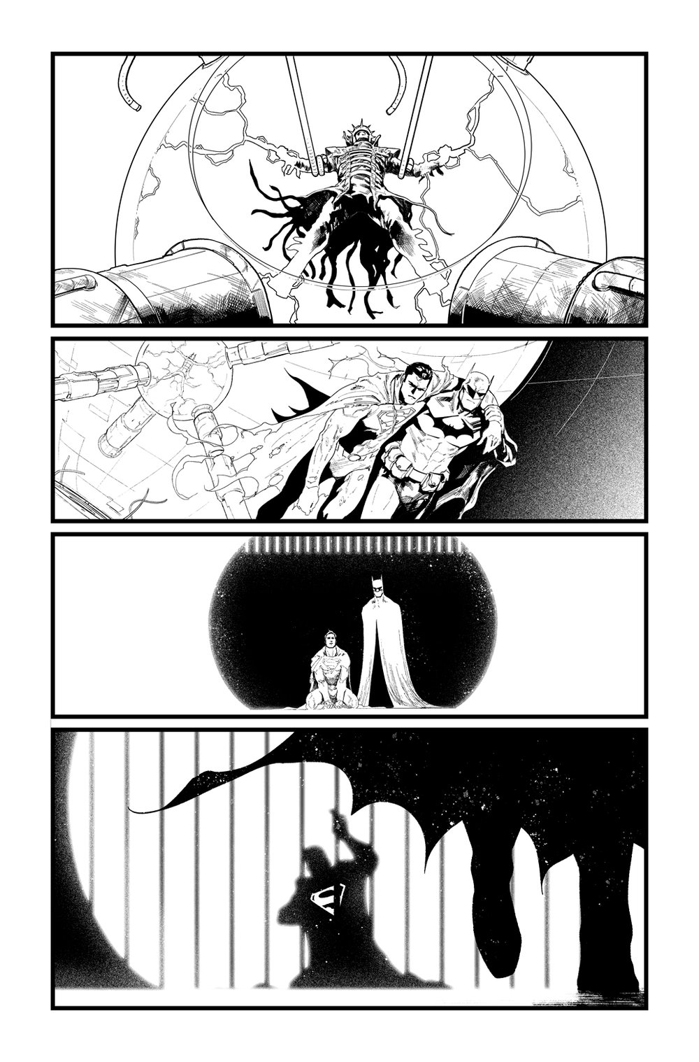 Image of BATMAN/SUPERMAN #3 p.08 ARTIST'S PROOF