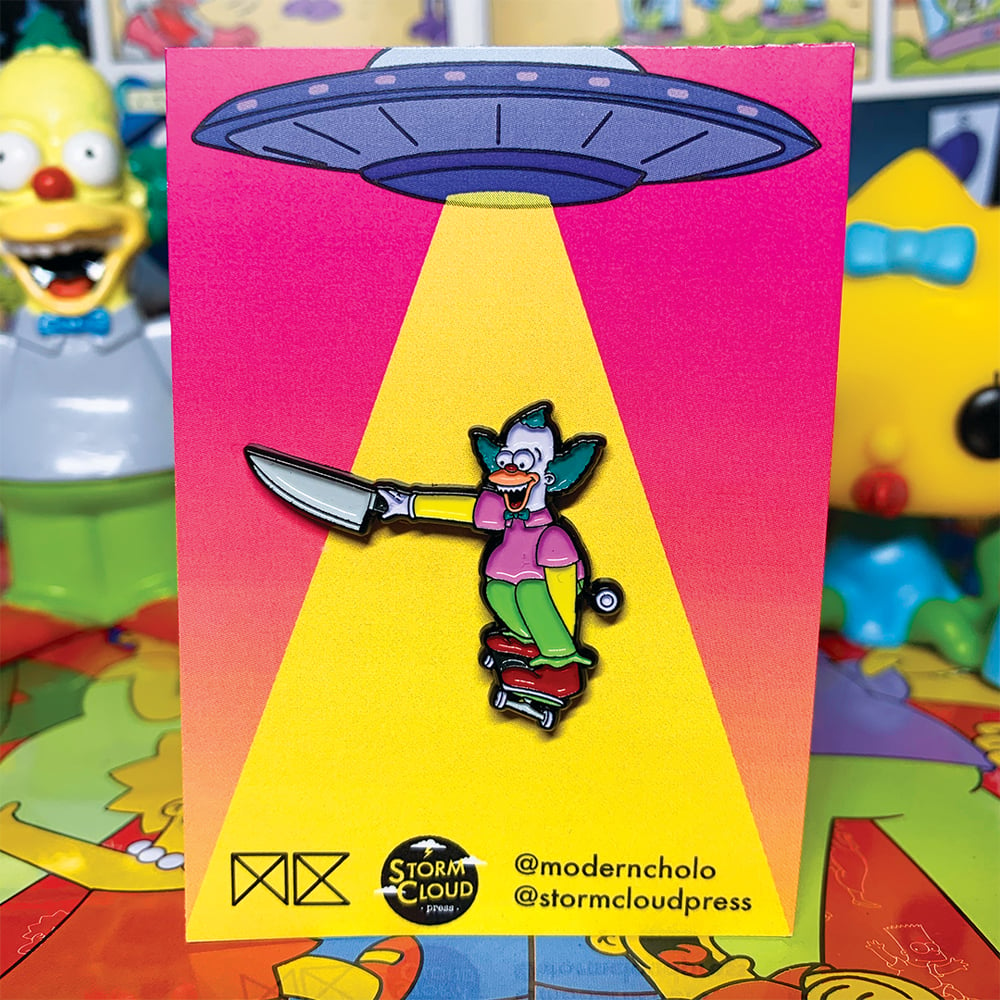 Image of Killer Krusty Doll Pin