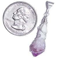 Image 3 of Amethyst Scepter Crystal Artisan Pendant 