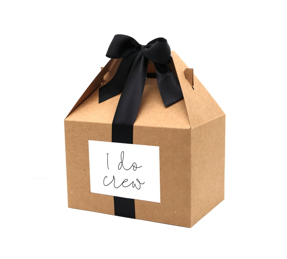 Image of Custom I Do Crew Bachelorette Favor Box