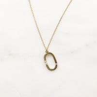 Image 1 of LETTER PENDANT NECKLACE (O-Y)