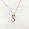 LETTER PENDANT NECKLACE (O-Y)